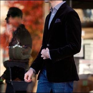 Express Velvet Men's Black Blazer Size 44R
